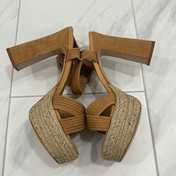 Schutz Blisse Platform Nubuck Sandal - Size 11 - Picture 13 of 14